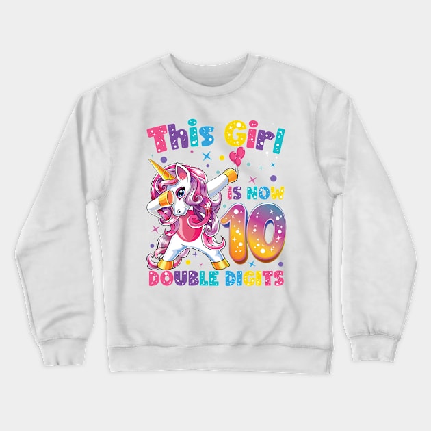 It's My 10th Birthday Shirt This Girl Is Now 10 Years Old Crewneck Sweatshirt by BioLite